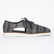 Bresley Michel Navy Mix shoes side. Size 45 shoes