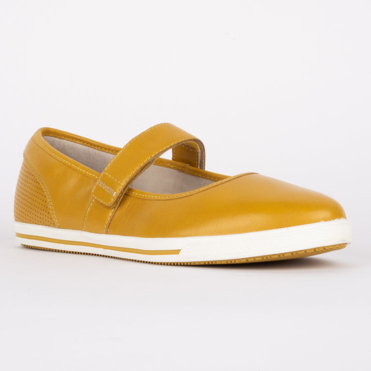 Frankie4 Addi Mustard leather shoes front. Womens Size 12 shoes