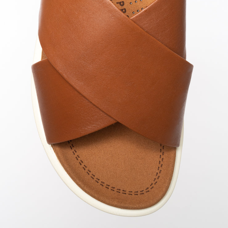 Cassini Martina Tan slides toe. Size 42 women's sandals