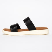 Cassini Mellow Black slides inside. Size 45 women's sandals