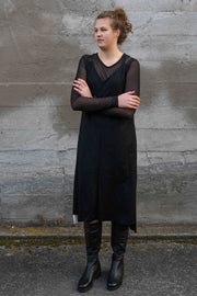 Tall woman wearing X Lab Breaking All The Rules Dress
