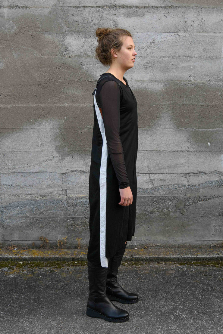 Tall woman wearing X Lab Breaking All The Rules Dress in Black