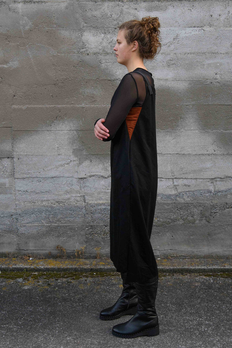 Tall woman modelling X Lab Breaking All The Rules Dress in Black