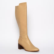 Shireen Beige front. Size 12 women's boots 