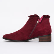Django and Juliette Perly Berry Suede Ankle Boot inside. Size 42 women's boots