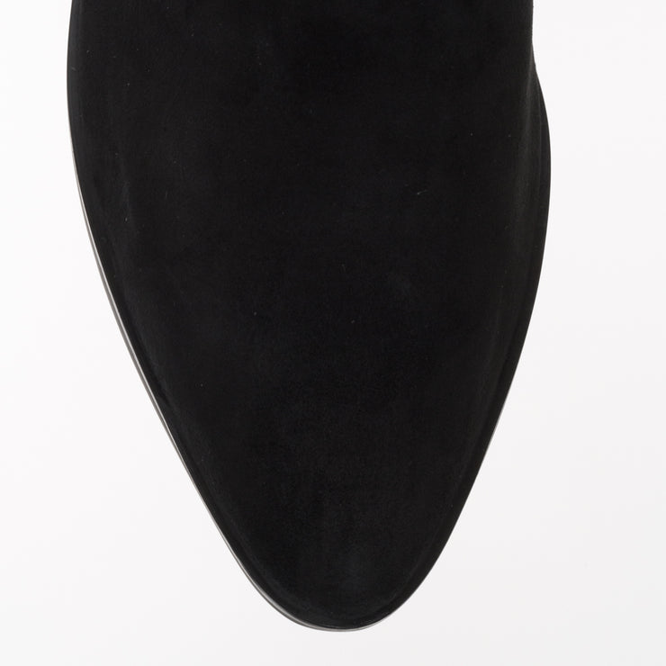 Django and Juliette Perly Black Suede Ankle Boot toe. Size 43 women's boots