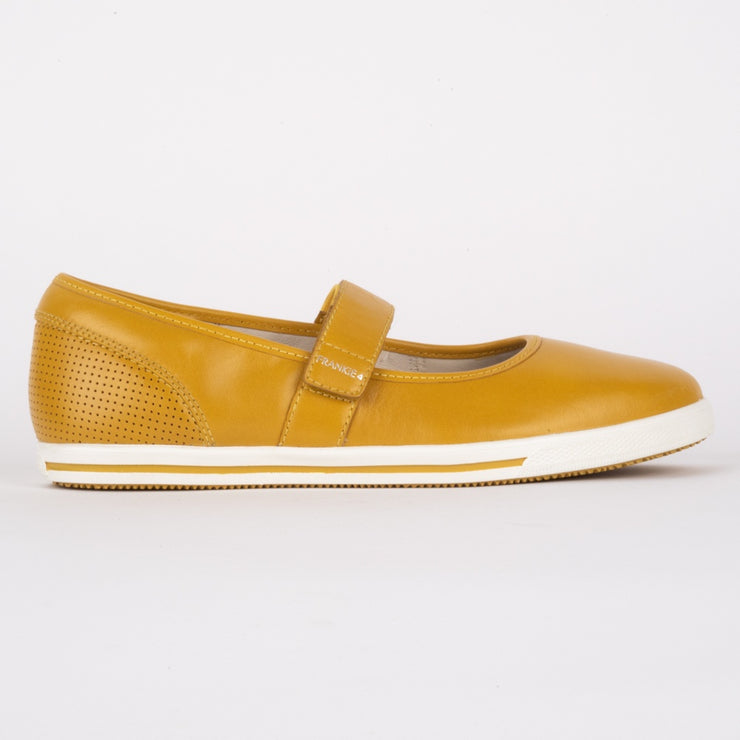 Frankie4 Addi Mustard leather shoes side. Womens Size 11 shoes