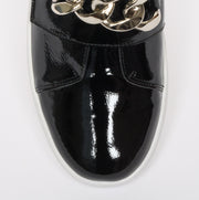 Django and Juliette Layan Black Patent Sneaker toe. Size 43 womens shoes