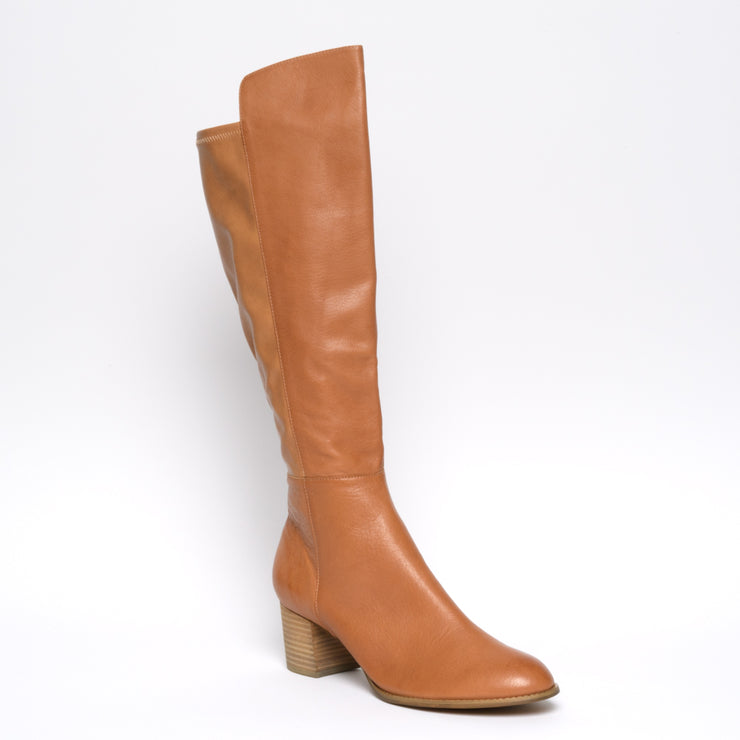 Setley Dark Tan front. Size 11 women's boots 