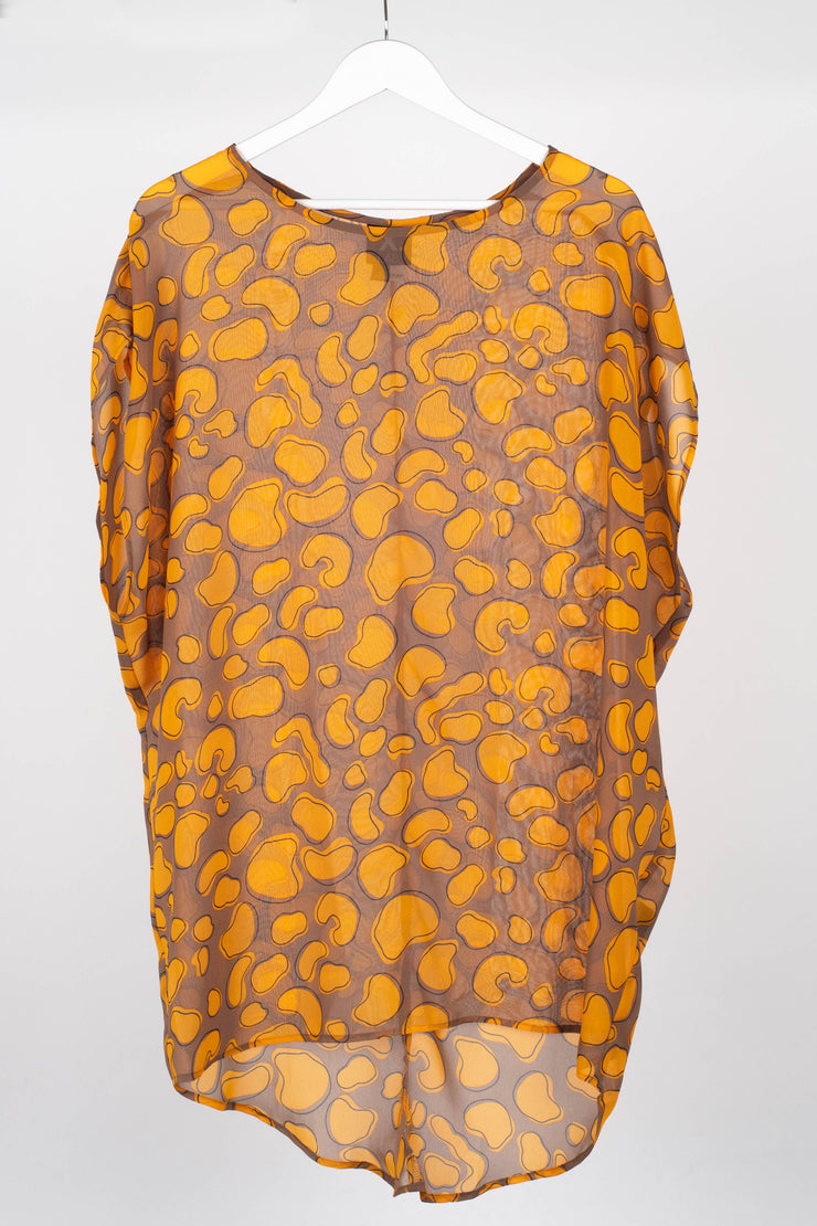 Games Top Yellow Print