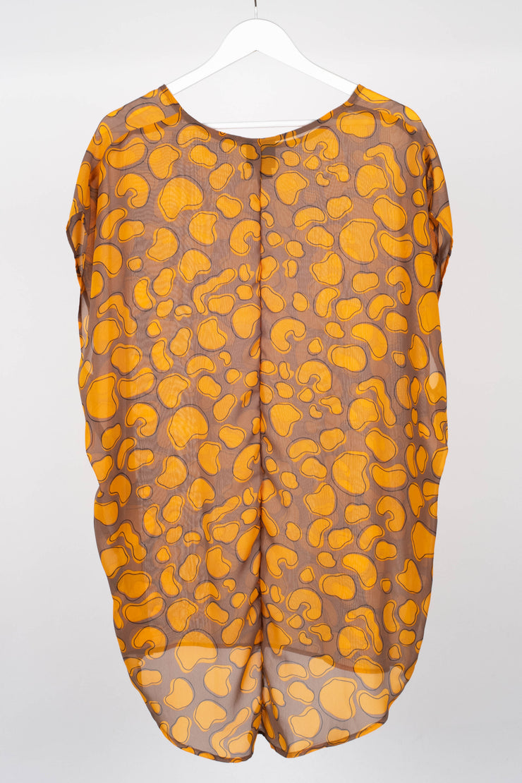 Games Top Yellow Print