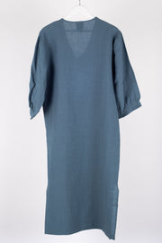 Begin dress denim back view. For tall women