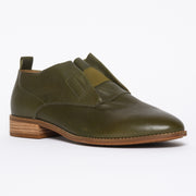 Hush Puppies Clever Dark Olive shoes front. Size 11 women's shoes