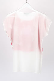 Taylor Top Pink Print back. For tall women