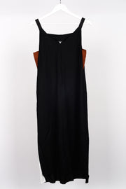 Breaking all the rules dress black front. For tall women