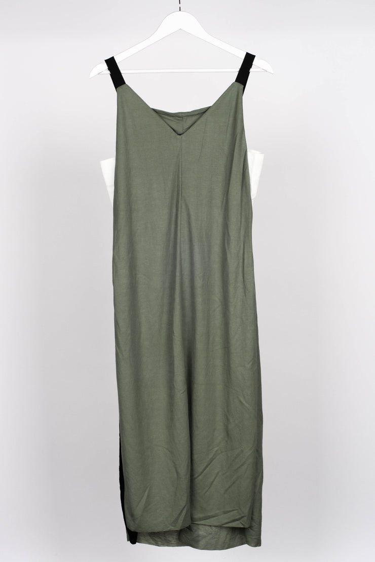 Breaking all the rules dress sage front. For tall women