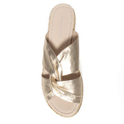 Django and Juliette Acton Pale Gold sandal top. Size 42 womens shoes