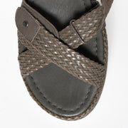 Django and Juliette Adelyna Dk Khaki Sandal toe. Size 42 womens shoes