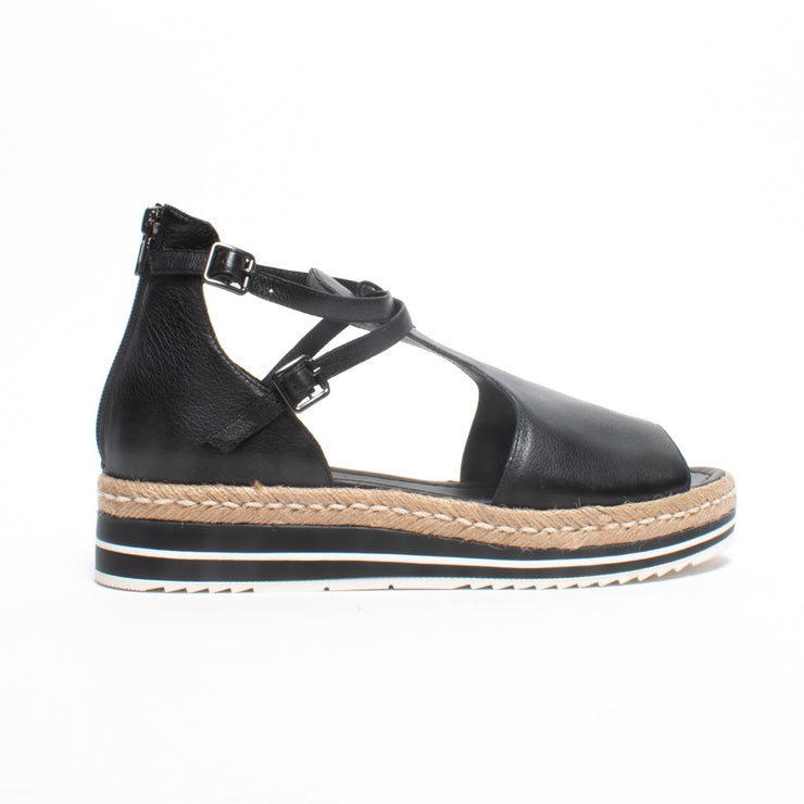 Django and Juliette Alexys Black Sandal side. Size 42 womens shoes
