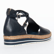 Django and Juliette Alexys Navy Sandal back. Size 44 womens shoes