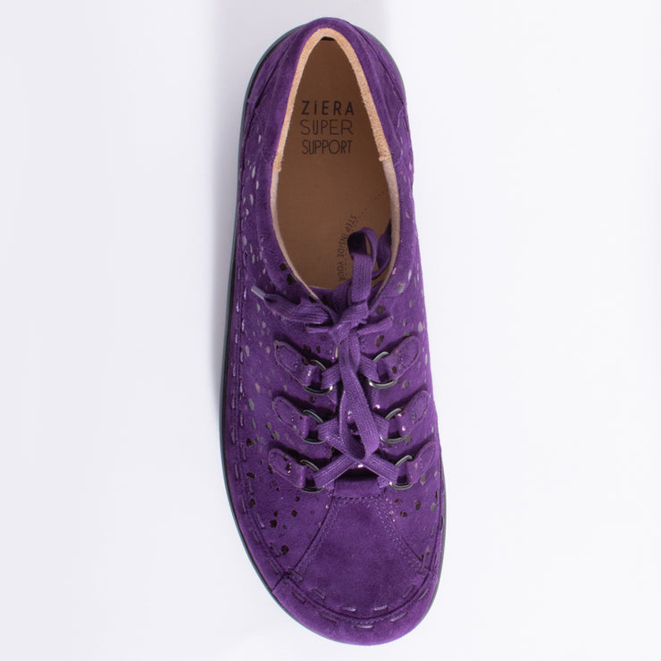 Ziera Allsorts Purple Sparkle Sneaker top. Size 42 womens shoes