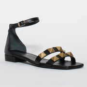 Dansi Althea Black Sandal front. Size 43 womens shoes
