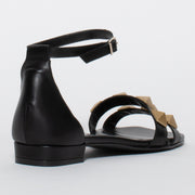 Dansi Althea Black Sandal back. Size 44 womens shoes