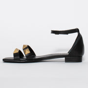 Dansi Althea Black Sandal inside. Size 45 womens shoes