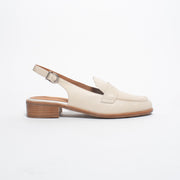 Bresley Anya Cream Sandal side. Size 42 womens shoes