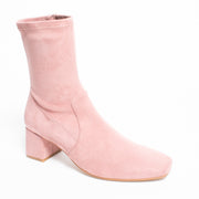 Bresley Andi Dusty Pink Stretch Ankle Boot front. Size 43 womens shoes