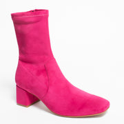 Bresley Andi Hot Pink Stretch Ankle Boot front. Size 43 womens shoes