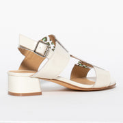 Bresley Angelic Swan Patent Leopard back. Size 45 women's sandals