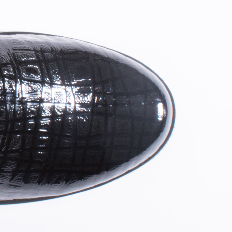 Ankara Black Check Patent