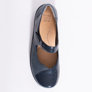 Ziera Ariel Navy Patent Shoe top. Size 42 womens shoes