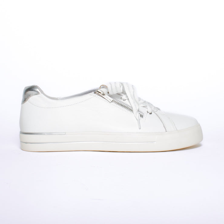 Ziera Audrey White Silver Sneakers side. Size 42 womens sneakers