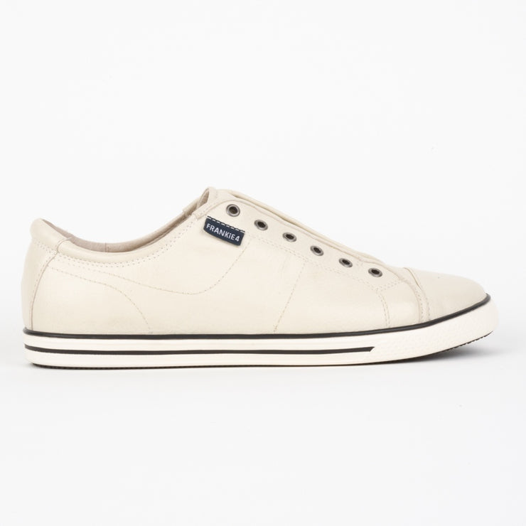 Frankie4 Nat II Cream Sneaker side. Size 10 womens shoes