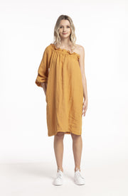 Asymetric Sleeve Dress Masala for tall women