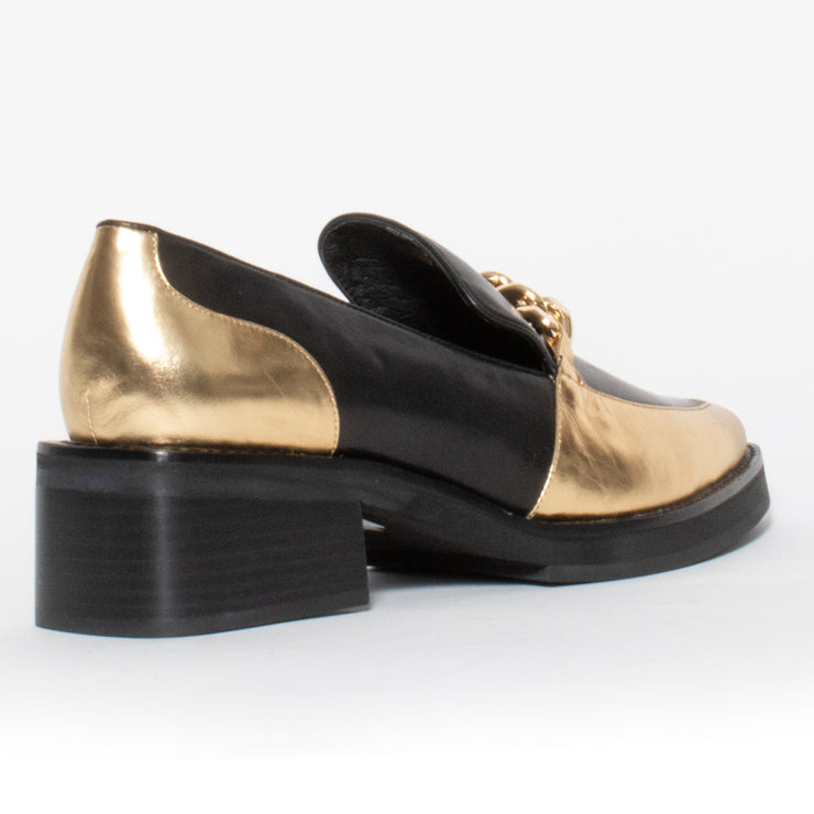 Tamara London Bambino Black Gold Shoes back. Womens size 43 shoes