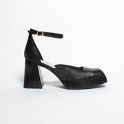 Tamara London Bandy Black Sandal side. Size 42 womens shoes