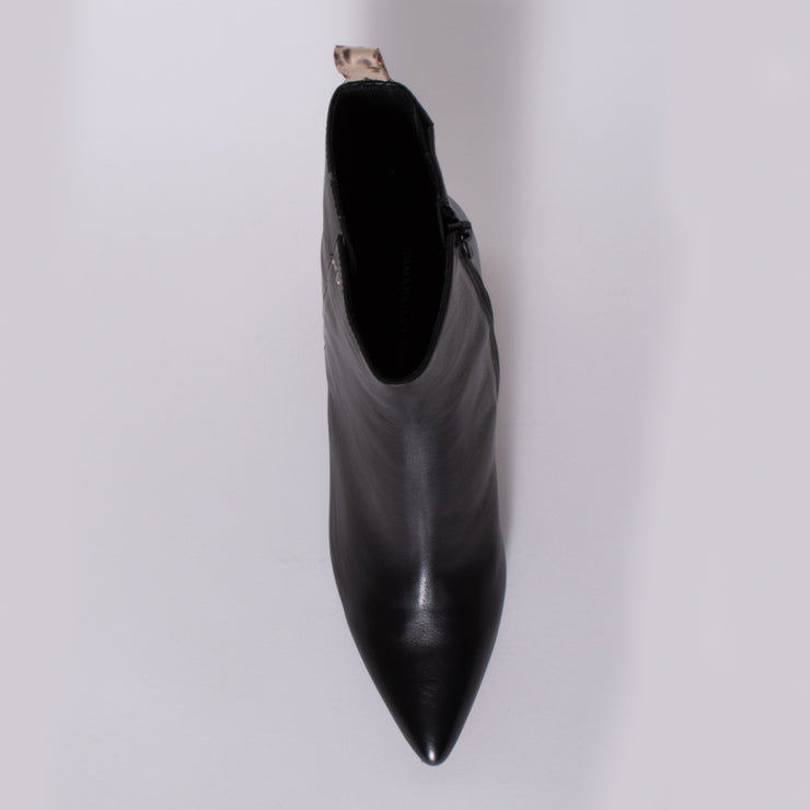 Tamara London Banti Black Snake Print Ankle Boot top. Size 42 womens shoes