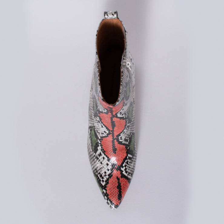 Tamara London Banti Multi Snake Print Ankle Boot top. Size 42 womens shoes