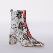 Tamara London Banti Multi Snake Print Ankle Boot front. Size 43 womens shoes