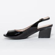 Katie N Me Barb Black Patent Shoe inside. Size 45 womens shoes