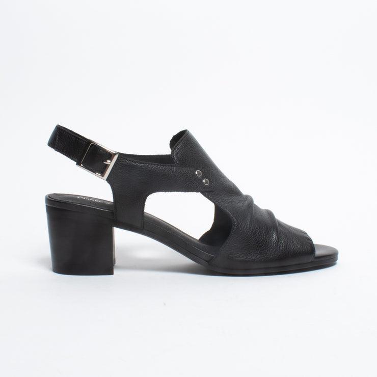 Django and Juliette Ballarat Black Sandal side. Size 42 womens shoes