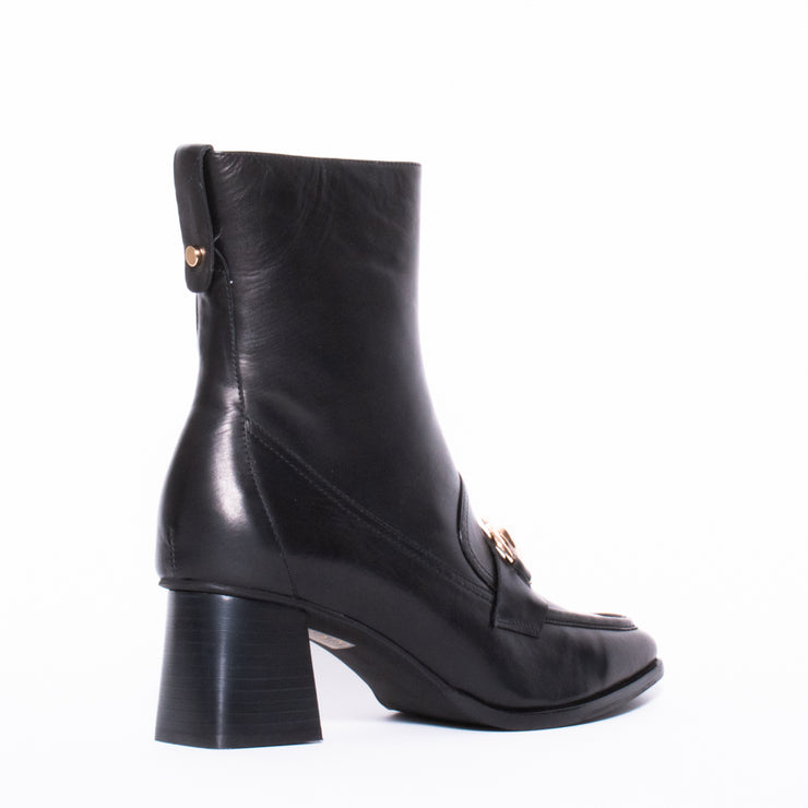 Tamara London Benton Black Ankle Boot back. Size 44 womens shoes