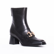 Tamara London Benton Black Ankle Boot front. Size 43 womens shoes
