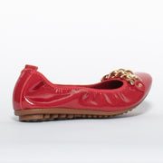 Django and Juliette Berle Dark Red Patent Shoe back. Size 44 womens shoes