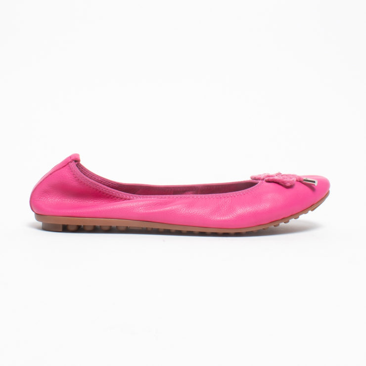 Django and Juliette Beyond Fuchsia Ballet Flat side. Size 42 womens shoes