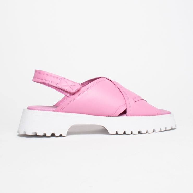 Minx Bobby Candy Pink Sandal side. Size 43 womens shoes