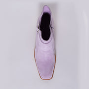 Tamara London Boho Lilac Suede Ankle Boot top. Size 42 womens shoes